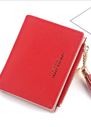 Cross Pattern Tassel Coin Purse