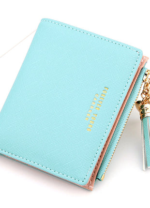 Cross Pattern Tassel Coin Purse