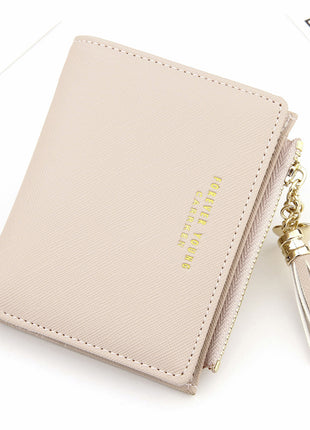 Cross Pattern Tassel Coin Purse