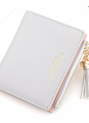 Cross Pattern Tassel Coin Purse