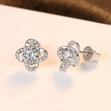 S925 Sterling Silver AAA Zircon Earrings