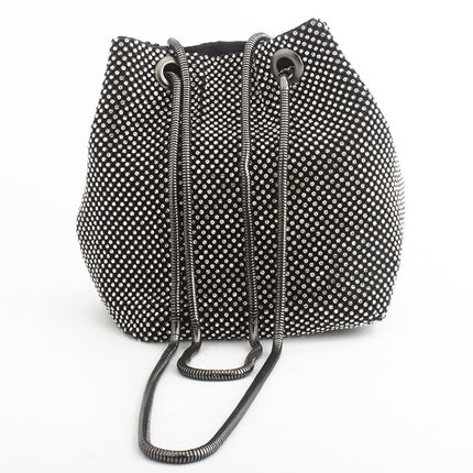 Crystal Diamond Clutch String Satin Crossbody Bag