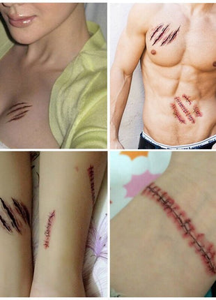 Halloween Tattoo Stickers 30 Pcs