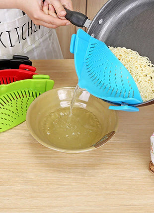 Clip-On Silicone Strainer Funnel