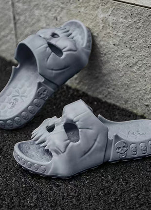 Skull Design Halloween Slippers Indoor & Outdoor