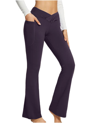 High Waist Slim Fit Wide Leg Yoga Pants
