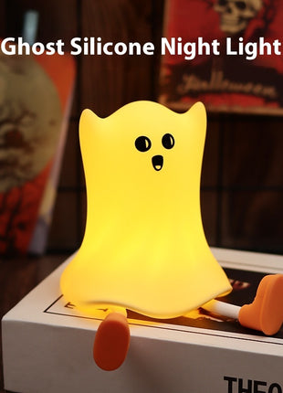 Halloween Silicone Ghost Shaped Lamp Touch Control