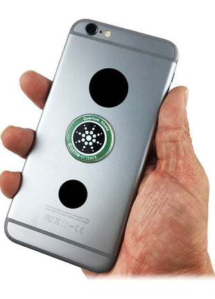 Cell phone radiation protection stickers