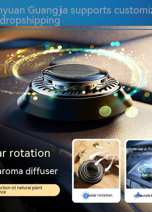 Solar Powered Car Air Freshener & Cleaner Perfume Fragrance Diffuser