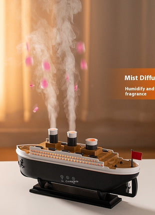 Ship Aroma Diffuser Ultrasonic Spit Smoke Ring Jellyfish or Spray Humidifier