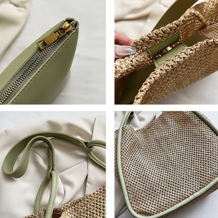 Large Capacity Contrast Colour Tote Handbags