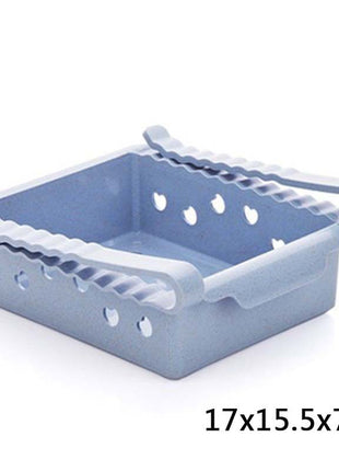 Hanging Plastic Refrigerator Clapboard Storage Rack Kitchen Supplies