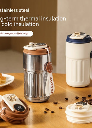 Smart Digital Thermal Bottle – Stainless Steel Insulated Coffee Mug (450ml)