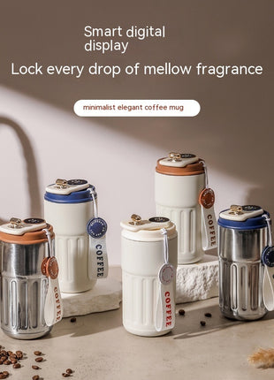 Smart Digital Thermal Bottle – Stainless Steel Insulated Coffee Mug (450ml)