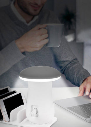 Mushroom Charging Dock Station LED Light Lamp 5-Port