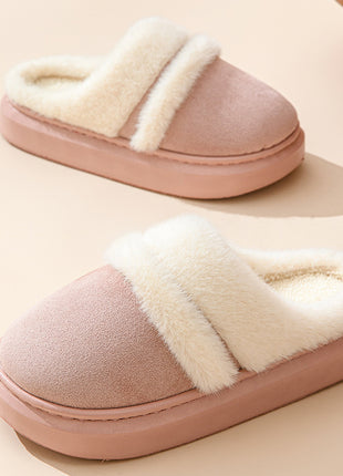 Warm Cotton Slippers – Plush Velvet Comfort for Winter Days