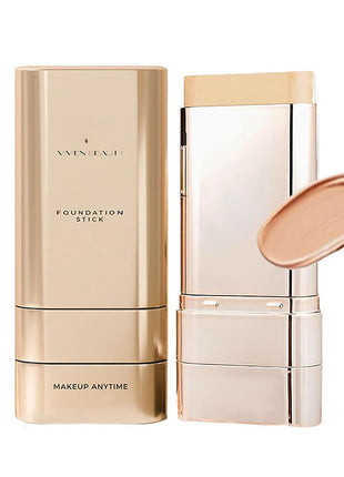 Makeup Anytime foundation stick with open cap showing beige color on white background