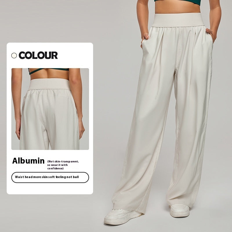 High Waist Slimming Sports Trousers Breathable Loose