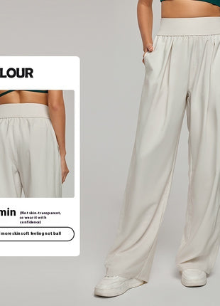 High Waist Loose Slimming Breathable Sports Trousers