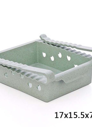 Hanging Plastic Refrigerator Clapboard Storage Rack Kitchen Supplies