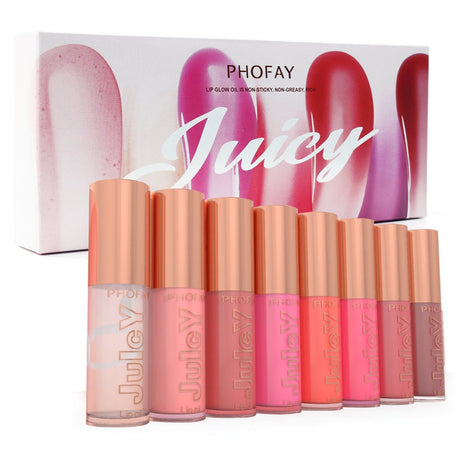PHOFAY Juicy Lip Oil Set of 8