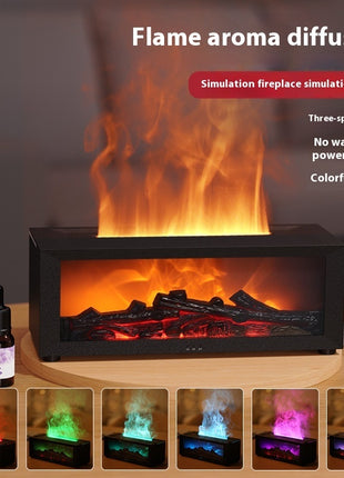 3D Flame Aromatherapy Oil Diffuser with Remote Control