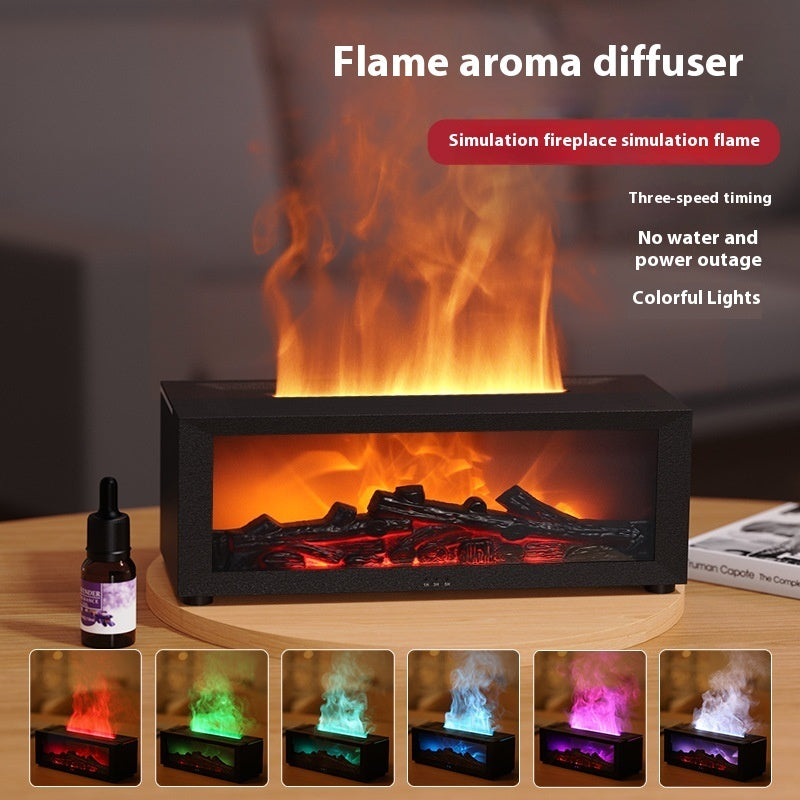 3D Flame Aromatherapy Oil Diffuser with Remote Control