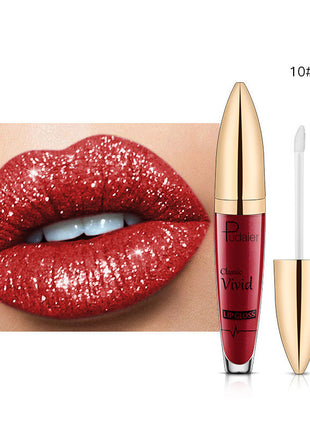 PUDAIER Lip Gloss Glitter Lipstick