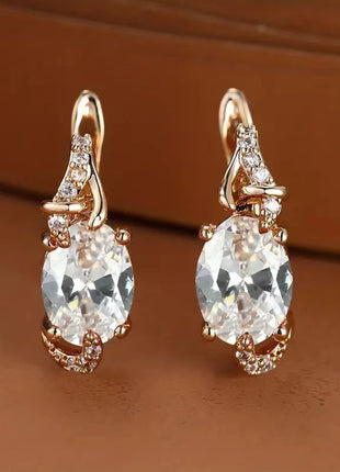 Finely Inlaid Stud Earrings