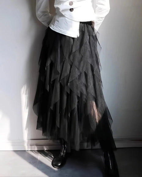 Slimming Mesh Skirt