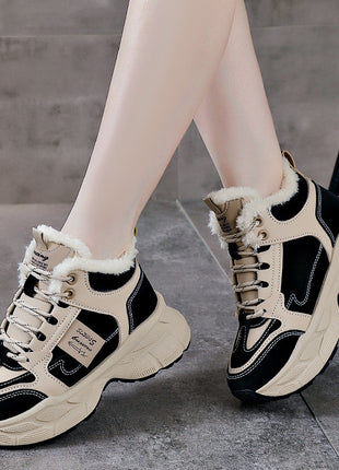 Winter Thermal Fleece-lined Sneakers