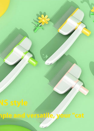 Self-Cleaning Flea Removal Magic Pet Brush for Cats & Dogs