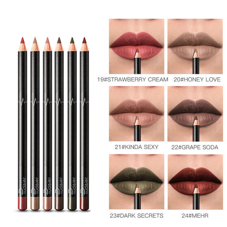 PUDAIER Lipliner Waterproof Set of 6