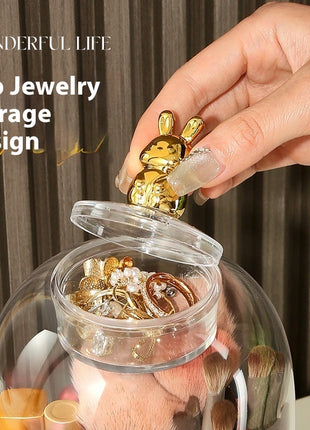 Transparent Rotating Makeup Brush Holder