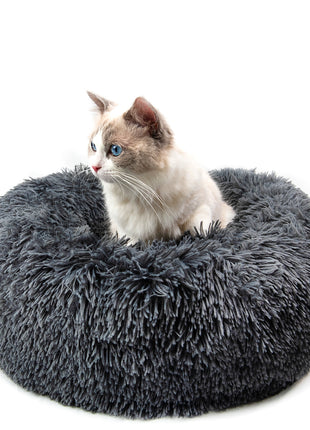 Pet Beds Round Plush Kennel Nest Mat Beds