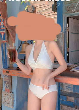 Slim Slimming Small Breasts Gather Beach Bikini Swimwear