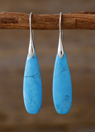 Natural Stone High Quality Luxury Water Drops Earrings
