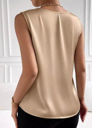 Satin Temperament Commute Vest Top