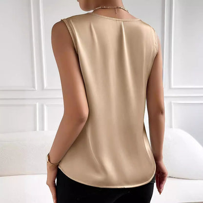 Satin Temperament Commute Vest Top