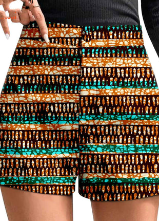 African Duplex Cotton Batik Shorts