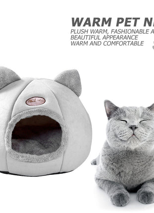 Enclosed Winter Cat Nest