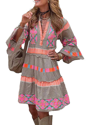 Korean Pullover V-neck Dress