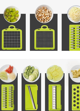 7-in-1 Multifunctional Vegetable & Fruit Cutter – Slicer, Dicer & Chopper