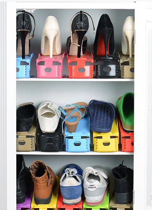 Adjustable Double Stand Shoe Organizer – Twice the Storage, Zero the Clutter