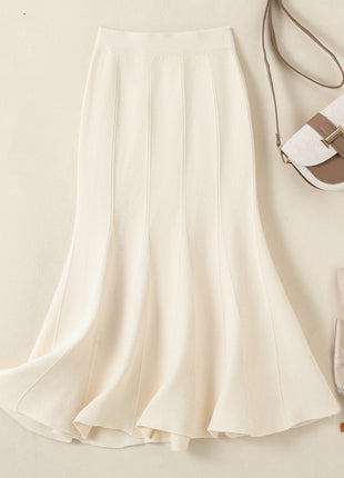 Fishtail Mid-length Autumn and Winter High Waist Skirt