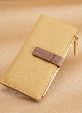 Long Multiple Card Slots Zipper Bag Buckle Korean Style High Sense Wallet
