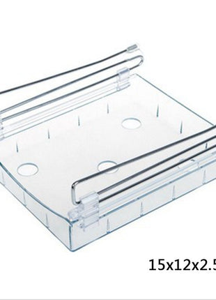 Hanging Plastic Refrigerator Clapboard Storage Rack Kitchen Supplies