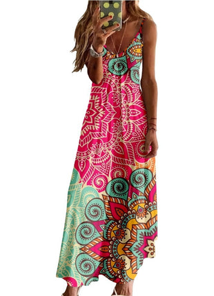 Waist-tight Bohemian Sling Slim Fit Dress
