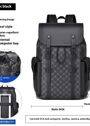 Curved Shoulder Strap New Casual Business Travel Backpack