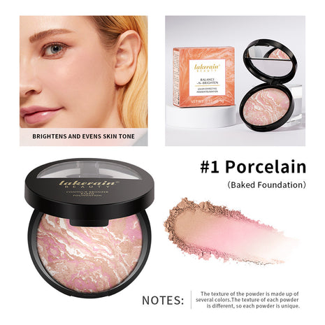 Lakerain Color Correction Baked Powder Foundation